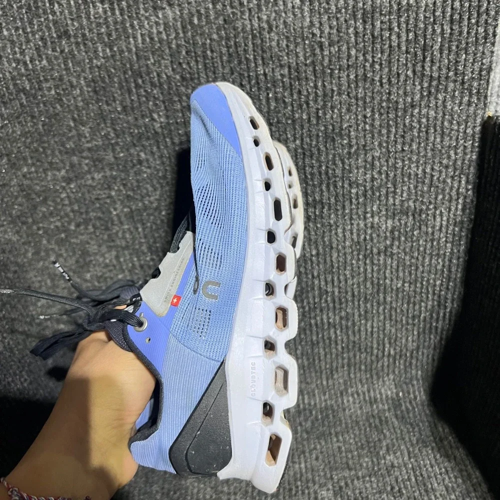 On Running Cloudstratus Women Size 8 Blue Grey Road Running Shoes 39.99209